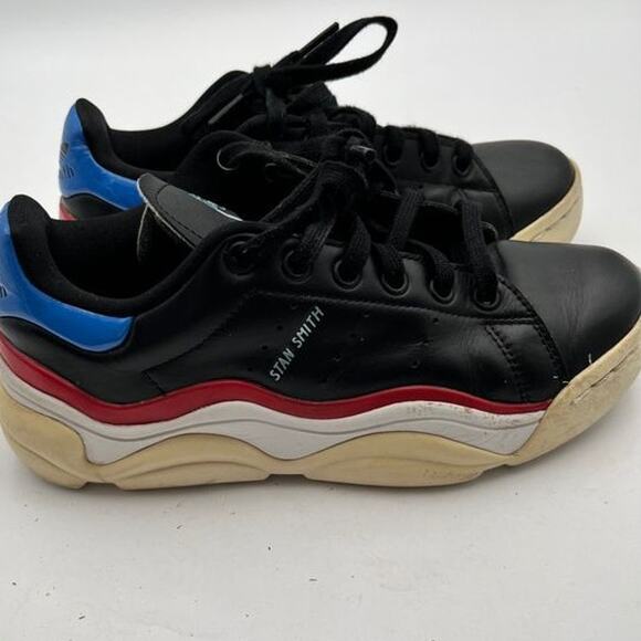 Adidas Stan Smith Millencon Women Size 6 Platform Sneakers Black Blue Red GZ9501 - Picture 10 of 12